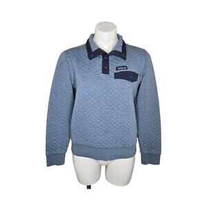 PATAGONIA Women's Quilted Snap Pullover Blue Size Small